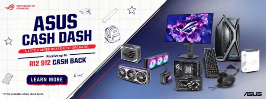 Wootware catalogue in | Asus Cash Dash | 2026-08-24T00:00:00.000Z - 2026-09-28T00:00:00.000Z