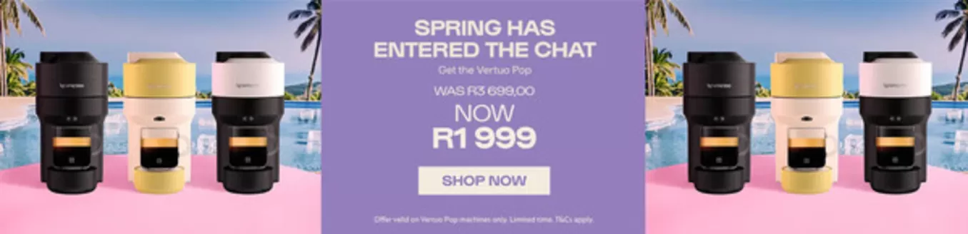 Nespresso catalogue in  | Spring Has Entered The Chat | 2026-08-27T00:00:00.000Z - 2026-09-10T00:00:00.000Z
