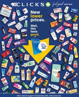 Clicks catalogue in Midrand | New Lower Prices. | 2026-08-27T00:00:00.000Z - 2026-09-08T00:00:00.000Z