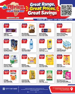 Africa Cash & Carry catalogue | Saturday Promo | 2026-08-29T00:00:00.000Z - 2026-09-04T00:00:00.000Z