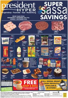 President Hyper catalogue | Super Sassa Savings | 2026-09-02T00:00:00.000Z - 2026-09-06T00:00:00.000Z