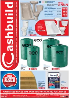 Cashbuild catalogue in Thohoyandou | Great offer for bargain hunters | 2026-09-02T00:00:00.000Z - 2026-09-20T00:00:00.000Z