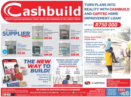 Cashbuild catalogue in KwaMashu | Wide range of offers | 2026-09-03T00:00:00.000Z - 2026-09-20T00:00:00.000Z
