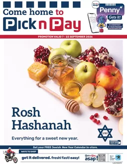 Pick n Pay catalogue in Camperdown | Pick n Pay Rosh Hashanah Specials | 2026-09-07T00:00:00.000Z - 2026-09-22T00:00:00.000Z