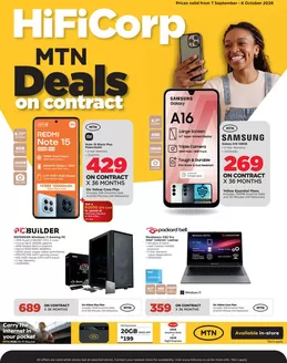 HiFi Corp catalogue in Benoni | Exclusive deals for our customers | 2026-09-07T00:00:00.000Z - 2026-10-06T00:00:00.000Z