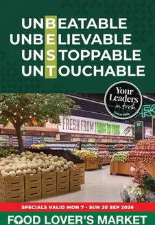 Food Lover's Market catalogue | Leaders in Fresh - EC - 7 - 20 September 2026 | 2026-09-06T00:00:00.000Z - 2026-09-20T00:00:00.000Z