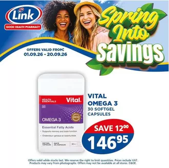 Link Pharmacy catalogue in Camperdown | Exclusive deals and bargains | 2026-09-01T00:00:00.000Z - 2026-09-20T00:00:00.000Z