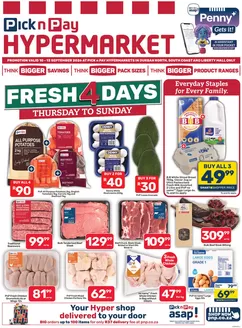 Pick n Pay Hypermarket catalogue in Blackburn | Hypermarket Fresh Specials | 2026-09-10T00:00:00.000Z - 2026-09-13T00:00:00.000Z