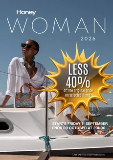 Honey Fashion Accessories catalogue in Uitenhage | Honey Woman 2026 LESS 40 1 | 2026-09-11T00:00:00.000Z - 2026-10-09T00:00:00.000Z