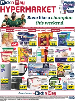 Pick n Pay Hypermarket catalogue in Uitenhage | Hypermarket Weekend Specials | 2026-09-17T00:00:00.000Z - 2026-09-20T00:00:00.000Z