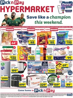 Pick n Pay Hypermarket catalogue in Howick | Hypermarket Weekend Specials | 2026-09-17T00:00:00.000Z - 2026-09-20T00:00:00.000Z