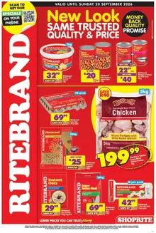 Shoprite catalogue in Howick | New Look Same Trusted Quality & Price | 2026-09-14T00:00:00.000Z - 2026-09-20T00:00:00.000Z