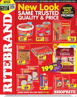 Shoprite catalogue in Gonubie | Shoprite Ritebrand Savings Eastern Cape 7 September - 20 September | 2026-09-06T00:00:00.000Z - 2026-09-20T00:00:00.000Z