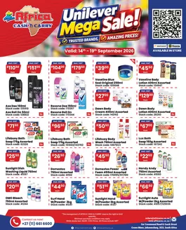 Africa Cash & Carry catalogue in Emoyeni | Monday Promo | 2026-09-14T00:00:00.000Z - 2026-09-19T00:00:00.000Z