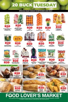 Food Lover's Market catalogue in Brakpan | EC -20Buck Tuesday - 15 September 2026 | 2026-09-14T00:00:00.000Z - 2026-09-15T00:00:00.000Z