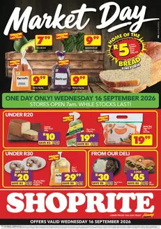 Shoprite catalogue in Brakpan | Shoprite Market Day Deals Valid 16 September | 2026-09-14T00:00:00.000Z - 2026-09-16T00:00:00.000Z