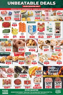 Food Lover's Market catalogue | Unbeatable Deals - River Quarter - 16 - 20 September 2026 | 2026-09-15T00:00:00.000Z - 2026-09-20T00:00:00.000Z