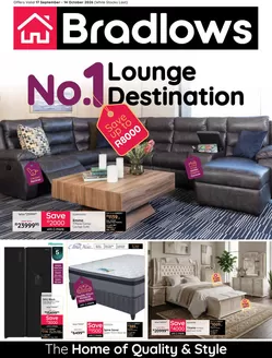Bradlows catalogue in Mount Frere | No.1 Lounge Destination | 2026-09-17T00:00:00.000Z - 2026-10-14T00:00:00.000Z