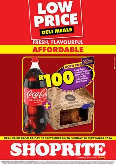 Shoprite catalogue in Roodepoort | Shoprite Low Price Deli Meals Eastern Cape 18 September - 20 September | 2026-09-17T00:00:00.000Z - 2026-09-20T00:00:00.000Z
