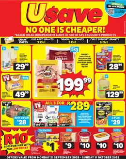 Usave catalogue | Ncusavepricesavings21sep11oct2026 | 2026-09-21T00:00:00.000Z - 2026-10-11T00:00:00.000Z