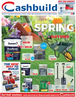 Cashbuild catalogue in Morbeng | Great discounts on selected products | 2026-09-21T00:00:00.000Z - 2026-10-05T00:00:00.000Z