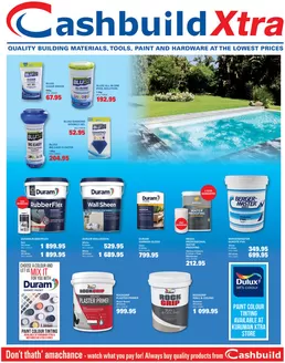 Cashbuild catalogue in Mothibistad | Great discounts on selected products | 2026-09-21T00:00:00.000Z - 2026-10-05T00:00:00.000Z