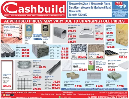 Cashbuild catalogue | Wide range of offers | 2026-09-21T00:00:00.000Z - 2026-10-18T00:00:00.000Z