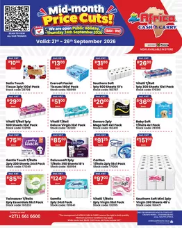 Africa Cash & Carry catalogue | Monday Promo | 2026-09-21T00:00:00.000Z - 2026-09-26T00:00:00.000Z