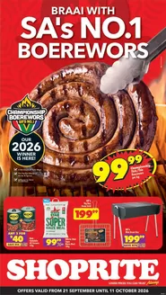 Shoprite catalogue in Ficksburg | Shoprite Heritage Deals Northern Cape 21 September - 11 October | 2026-09-20T00:00:00.000Z - 2026-10-11T00:00:00.000Z