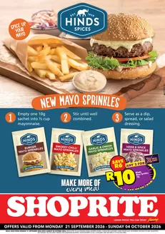 Shoprite catalogue in Wakkerstroom | Shoprite weekly specials | 2026-09-20T00:00:00.000Z - 2026-10-04T00:00:00.000Z