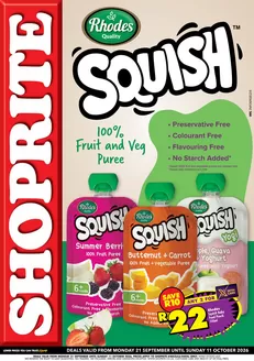 Shoprite catalogue in Hillcrest | Shoprite weekly specials | 2026-09-20T00:00:00.000Z - 2026-10-11T00:00:00.000Z