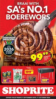 Shoprite catalogue in Kanyamazane | Shoprite Heritage Deals Eastern Cape 21 September - 11 October | 2026-09-20T00:00:00.000Z - 2026-10-11T00:00:00.000Z