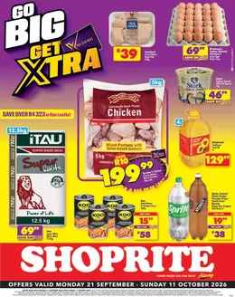 Shoprite catalogue in Kanyamazane | Shoprite Xtra Savings Eastern Cape 21 September - 11 October | 2026-09-20T00:00:00.000Z - 2026-10-11T00:00:00.000Z