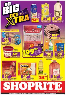 Shoprite catalogue in Kanyamazane | Shoprite Xtra Savings Exclusive Philippi 21 September - 11 October | 2026-09-20T00:00:00.000Z - 2026-10-11T00:00:00.000Z