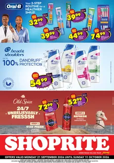 Shoprite catalogue in | Shoprite weekly specials | 2026-09-20T00:00:00.000Z - 2026-10-11T00:00:00.000Z