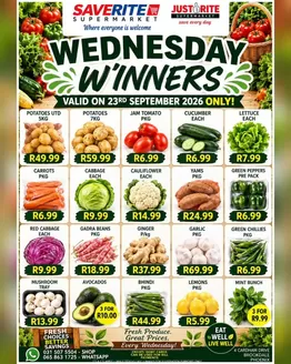Saverite catalogue | Wednesday Winners | 2026-09-23T00:00:00.000Z - 2026-09-23T00:00:00.000Z