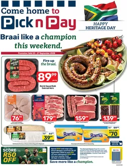 Pick n Pay catalogue in Kwadwesi | Pick n Pay Weekend Specials | 2026-09-23T00:00:00.000Z - 2026-09-27T00:00:00.000Z