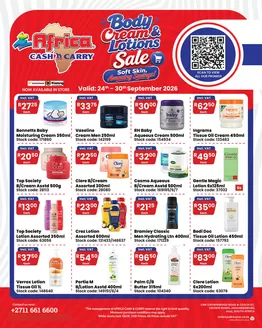 Africa Cash & Carry catalogue | Thursday Promo | 2026-09-24T00:00:00.000Z - 2026-09-30T00:00:00.000Z