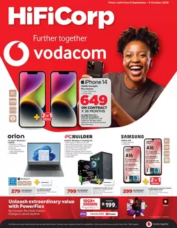 HiFi Corp catalogue in Bellville | Offers for bargain hunters | 2026-09-08T00:00:00.000Z - 2026-10-06T00:00:00.000Z