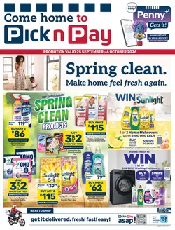 Pick n Pay catalogue | Pick n Pay Spring Cleaning Specials | 2026-09-25T00:00:00.000Z - 2026-10-06T00:00:00.000Z