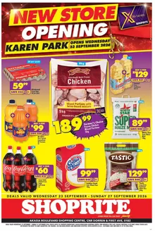 Shoprite catalogue | Shoprite Xtra Savings New Store Karen Park 23 September - 27 September | 2026-09-22T00:00:00.000Z - 2026-09-27T00:00:00.000Z