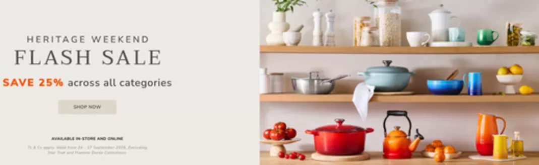 Le Creuset catalogue | Flash Sale | 2026-09-25T00:00:00.000Z - 2026-09-27T00:00:00.000Z