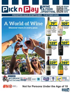 Pick n Pay catalogue | Pick n Pay KwaZulu-Natal Wine Festival Specials | 2026-09-28T00:00:00.000Z - 2026-10-11T00:00:00.000Z