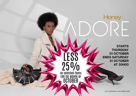 Honey Fashion Accessories catalogue | Honey Adore 2026 Less 25 | 2026-10-01T00:00:00.000Z - 2026-10-31T00:00:00.000Z