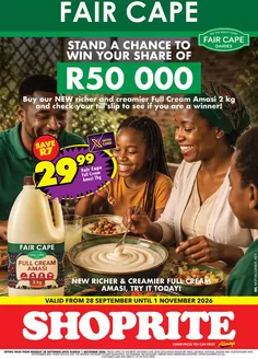 Shoprite catalogue in Botrivier | Shoprite weekly specials | 2026-09-27T00:00:00.000Z - 2026-11-01T00:00:00.000Z