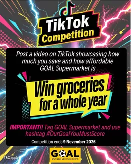 Goal Supermarket catalogue | Goal Supermarket weekly specials | 2026-10-06T00:00:00.000Z - 2026-11-09T00:00:00.000Z