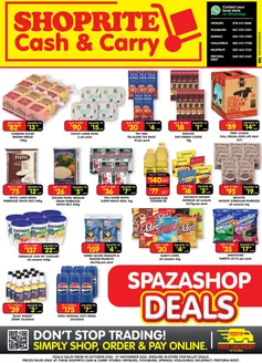 Shoprite catalogue | Shoprite Cash Carry Spaza Shop Deals Gauteng 5 October - 1 November | 2026-10-04T00:00:00.000Z - 2026-11-01T00:00:00.000Z