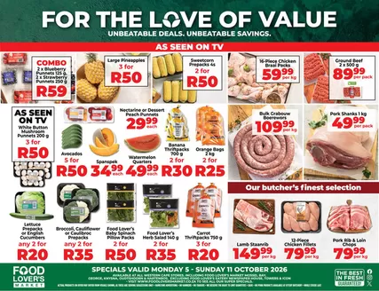 Food Lover's Market catalogue | Western Cape - 5 - 11 October 2026 | 2026-10-04T00:00:00.000Z - 2026-10-11T00:00:00.000Z