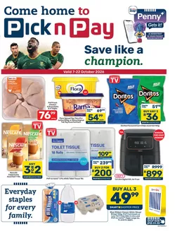 Pick n Pay catalogue | Pick n Pay Specials | 2026-10-07T00:00:00.000Z - 2026-10-22T00:00:00.000Z