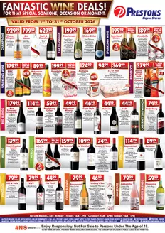Prestons catalogue | Fantastic Wine Deals! | 2026-10-08T00:00:00.000Z - 2026-10-31T00:00:00.000Z